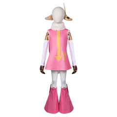 Kids Children Anime One Piece Atlas Pink Dress Outfits Cosplay Costume Halloween Carnival Suit