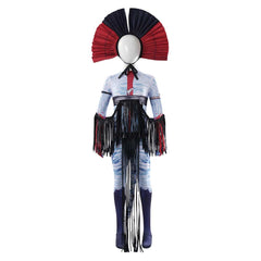 Kids Children Avatar: Fire and Ash (2025) Varang Blue Jumpsuit Full Set Outfits Cosplay Costume
