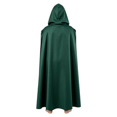 Kids Children Avengers: Doomsday (2026) Doctor Doom Green Tunic Pants Cloak Set Outfits Cosplay Costume