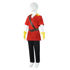 Kids Children Beauty And The Beast Gaston Red Outfits Cosplay Costume