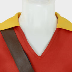Kids Children Beauty And The Beast Gaston Red Outfits Cosplay Costume