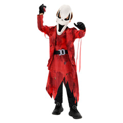 Kids Children Dead By Daylight The Ghost Face Red Set Horror Halloween Cosplay Costume 