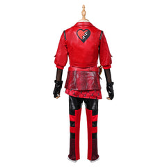 Kids Children Descendants: The Rise Of Red (2024) Red Black Outfits Cosplay Costume Halloween Carnival Suit