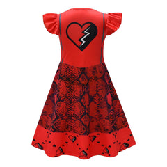 Kids Children Descendants: The Rise Of Red (2024) Red Dress Outfits Cosplay Costume Halloween Carnival Suit