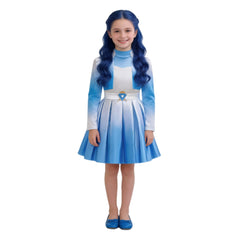 Kids Children Descendants: Wicked Wonderland (2026) Chloe Blue Dress Outfits Cosplay Costume