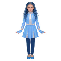 Kids Children Descendants: Wicked Wonderland (2026) Chloe Red Jumpsuit Gloves Outfits Cosplay Costume