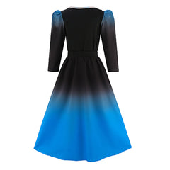 Kids Children Descendants: Wicked Wonderland (2026) Evil Chloe Blue Black Set Outfits Cosplay Costume