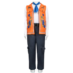 Kids Children Descendants: Wicked Wonderland (2026) Luis Madrigal Yellow Black Set Outfits Cosplay Costume
