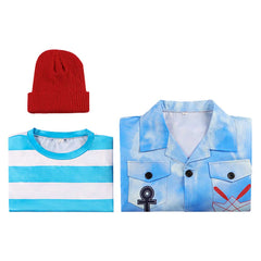 Kids Children Descendants: Wicked Wonderland (2026) Mr. Smee Blue Jumpsuit Set Outfits Cosplay Costume