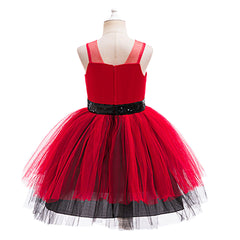 Kids Children Descendants: Wicked Wonderland (2026) Red Tutu Dress Outfits Cosplay Costume