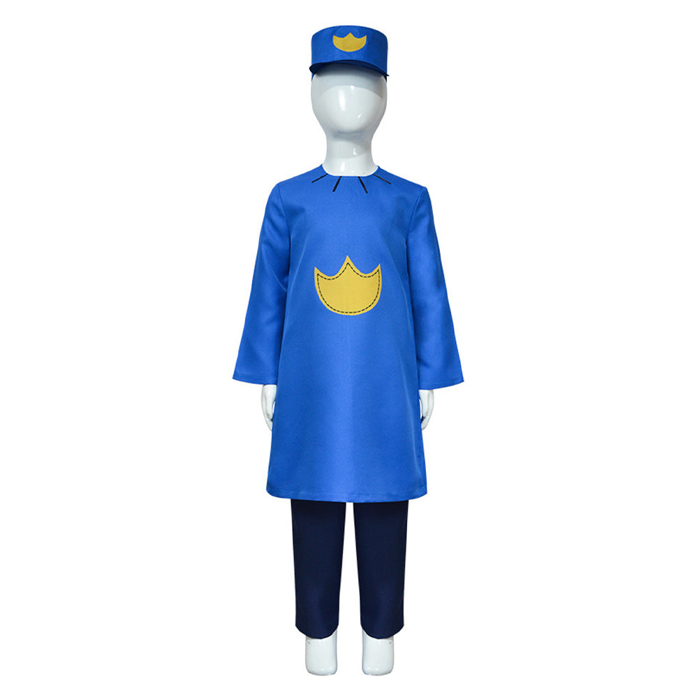 Kids Children Dog Man (2025) Dog Man Blue Set Outfits Cosplay Costume