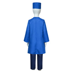 Kids Children Dog Man (2025) Dog Man Blue Set Outfits Cosplay Costume