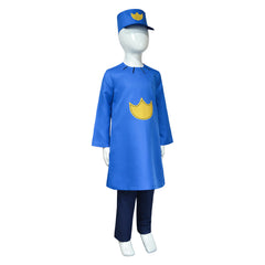 Kids Children Dog Man (2025) Dog Man Blue Set Outfits Cosplay Costume