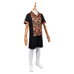 Kids Children Dust Bunny (2025) Aurora Tiger Stripe Shirt Pants Cosplay Costume