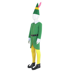 Kids Children Elf: Buddy's Musical Christmas Buddy Green Outfits Cosplay Costume