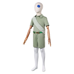 Kids Children Elio (2025) Elio Green Set Eye Patch Outfits Cosplay Costume  