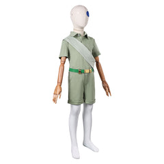 Kids Children Elio (2025) Elio Green Set Eye Patch Outfits Cosplay Costume  