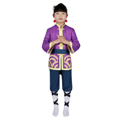 Kids Children Game Princess Peach: Showtime! 2024 Peach Purple Outfits Cosplay Costume Halloween Carnival Suit