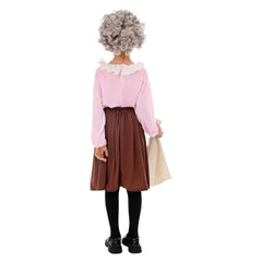 Kids Children Gangsta Granny Grandma Outfits World Book Day Cosplay Costume