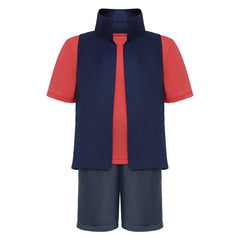 Kids Children Gravity Falls Dipper Pines Blue Vest Red Shirt Set Outfits Cosplay Costume