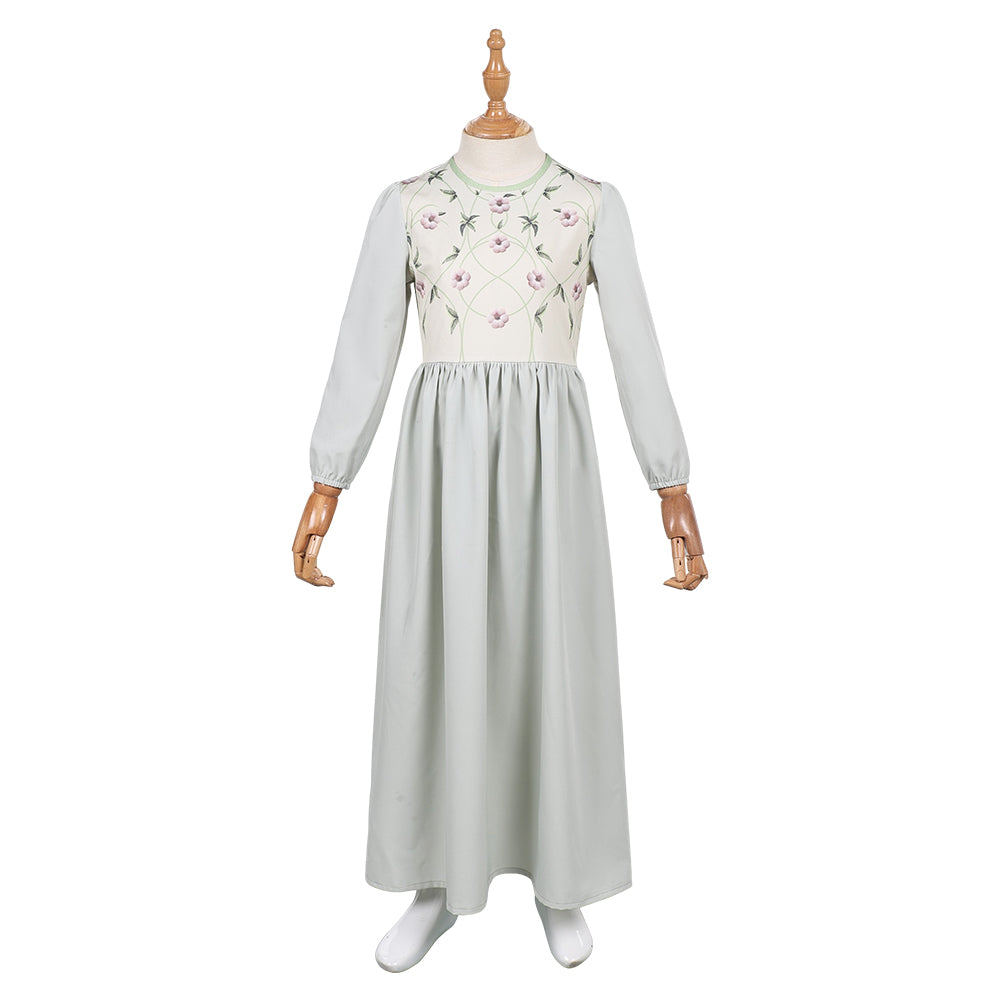 Kids Children Gritta From The Rats' Castle Gritta Gray Dress Cosplay Costume 