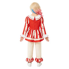 Kids Children Horror It Pennywise Red White Clown Outfits Halloween Cosplay Costume 