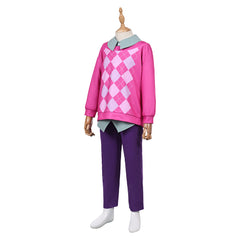 Kids Children Kpop Demon Hunters (2025) Baby Saja Pink Set Cosplay Costume 