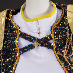 Kids Children KPop Demon Hunters (2025) Golden Rumi Black White Outfits Cosplay Costume