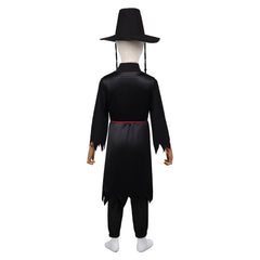 Kids Children KPop Demon Hunters (2025) Jinu Saja Boys Grim Reaper Black Set Outfits Cosplay Costume 