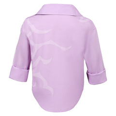 Kids Children KPop Demon Hunters (2025) Jinu Saja Pink Purple Shirt Cosplay Costume 