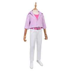 Kids Children KPop Demon Hunters (2025) Jinu Saja Pink Shirt Set Outfits Cosplay Costume 