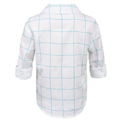 Kids Children KPop Demon Hunters (2025) Jinu Saja White Shirt Cosplay Costume 