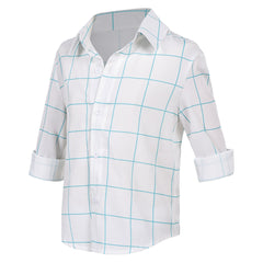 Kids Children KPop Demon Hunters (2025) Jinu Saja White Shirt Cosplay Costume 