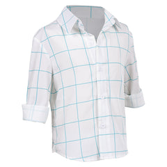 Kids Children KPop Demon Hunters (2025) Jinu Saja White Shirt Cosplay Costume 