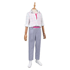 Kids Children KPop Demon Hunters (2025) Jinu Saja White Shirt Set Outfits Cosplay Costume