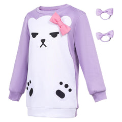 Kids Children KPop Demon Hunters (2025) Mira Long Sleeve Shirt Sleepwear Outfits Cosplay Costume