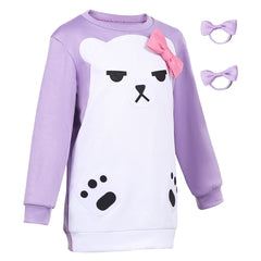 Kids Children KPop Demon Hunters (2025) Mira Long Sleeve Shirt Sleepwear Outfits Cosplay Costume