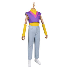 Kids Children KPop Demon Hunters (2025) Mystery Purple Yellow Set Outfits Cosplay Costume