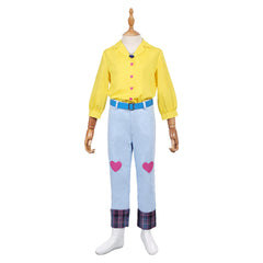 Kids Children KPop Demon Hunters (2025) Romance Yellow Shirt Set Outfits Cosplay Costume