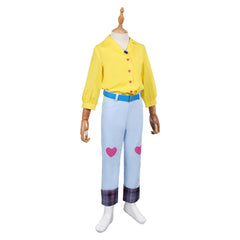 Kids Children KPop Demon Hunters (2025) Romance Yellow Shirt Set Outfits Cosplay Costume
