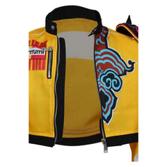 Kids Children KPop Demon Hunters (2025) Rumi Yellow Jacket Coat Only Outfits Cosplay Costume 