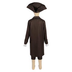 Kids Children Little Pirates Brown Set Outfits Cosplay Costume Halloween Carnival Suit