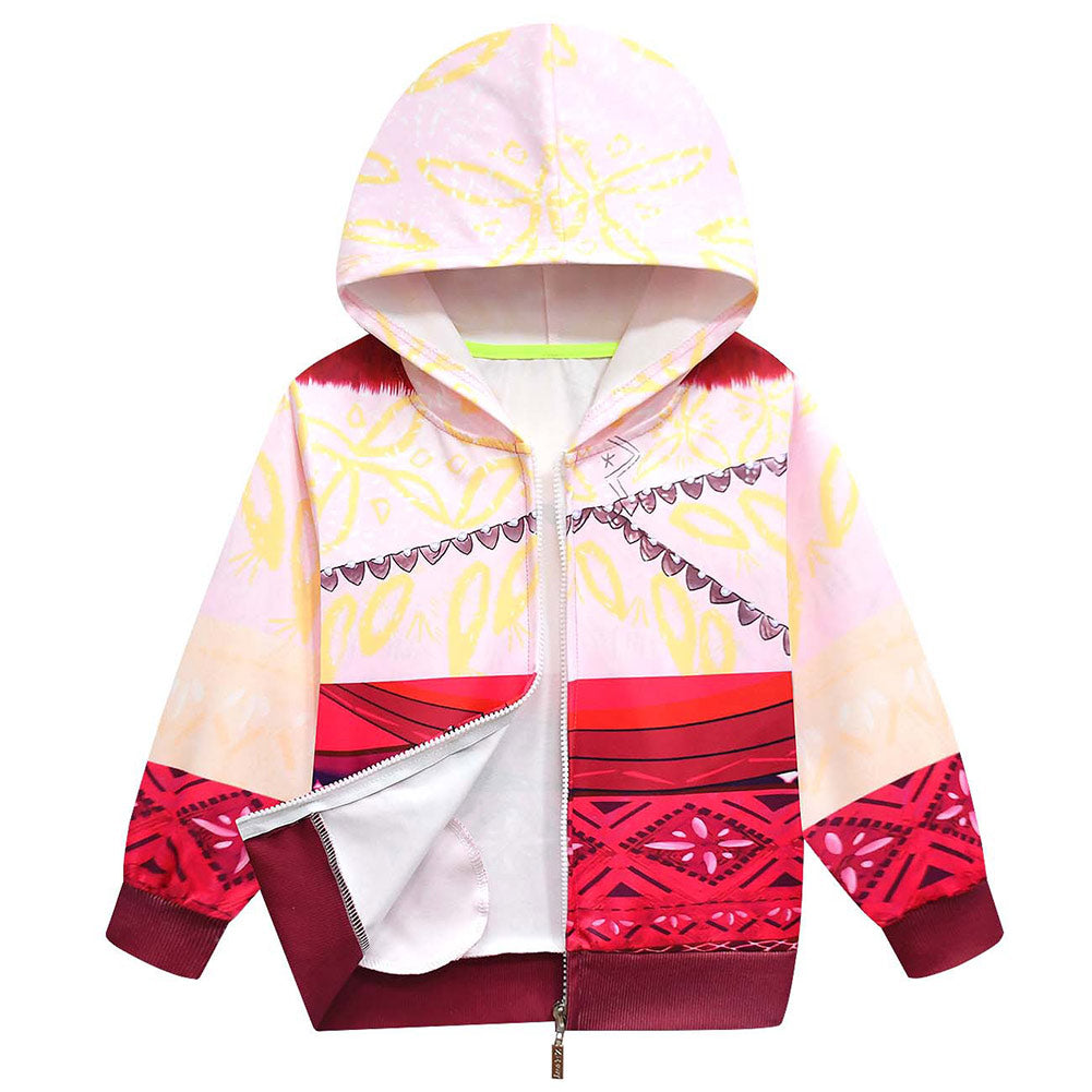 Kids Children Moana 2 (2024) Moana Hoodie Outfits Cosplay Costume 