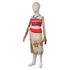 Kids Children Moana (2024) Moana Top Skirt Outfits Cosplay Costume