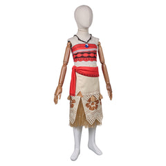 Kids Children Moana (2024) Moana Top Skirt Outfits Cosplay Costume