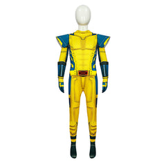 Kids Children Movie Deadpool & Wolverine (2024) Logan Howlett Jumpsuit Outfits Cosplay Costume Halloween Carnival Suit