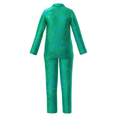 Kids Children Movie Inside Out 2 (2024) Disgust Sleepwear Outfits Cosplay Costume Halloween Carnival Suit