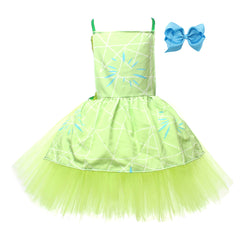 Kids Children Movie Inside Out 2 (2024) Joy Green Tutu Dress Outfits Cosplay Costume Halloween Carnival Suit