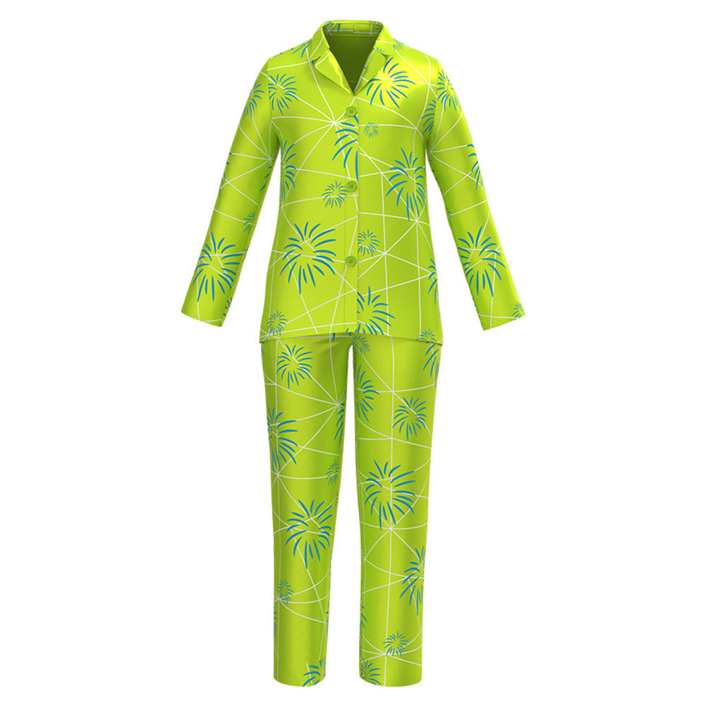 Kids Children Movie Inside Out 2 (2024) Joy Sleepwear Cosplay Costume Outfits Halloween Carnival Suit 