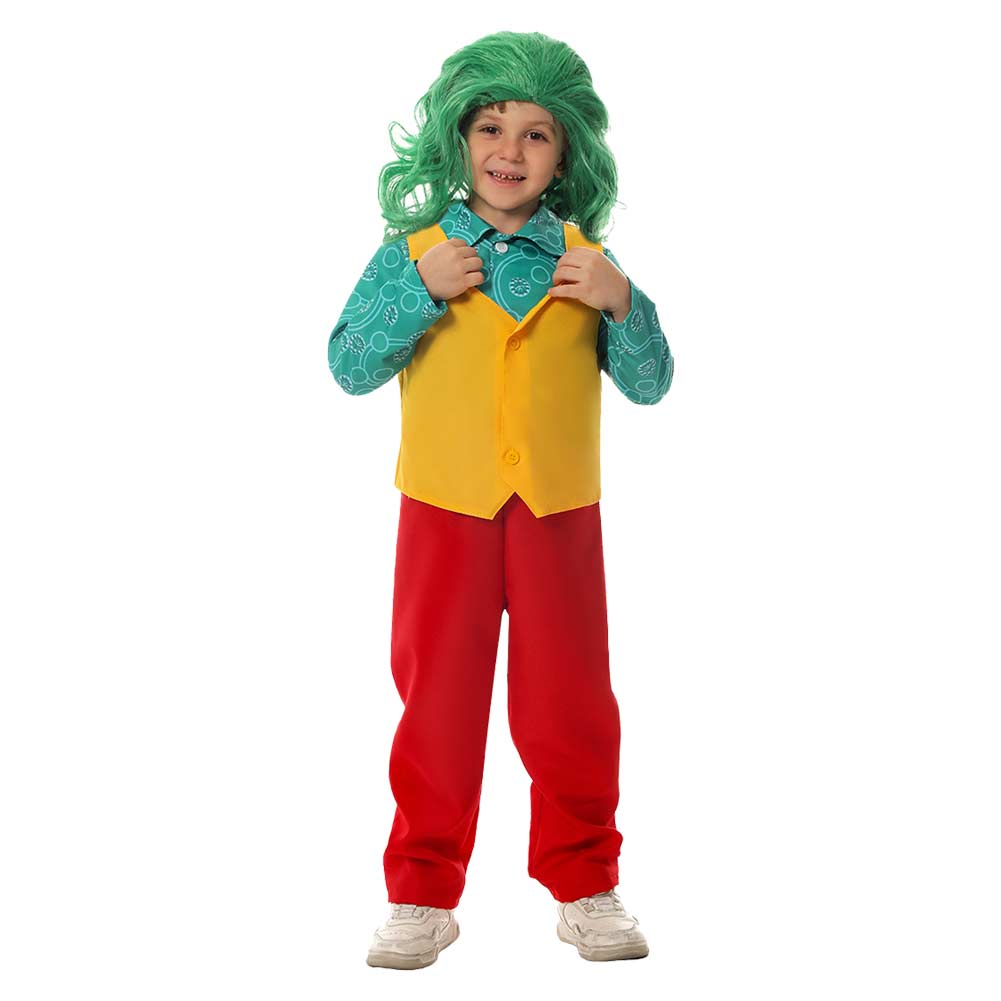 Kids Children Movie Joker 2 Joker: Folie à Deux (2024) Joker Wig Suit Outfits Cosplay Costume Halloween Carnival